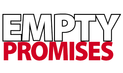 emptypromises graphic by Peter Aranyi www.thepaepae.com