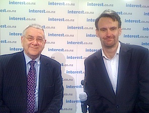 Olly Newland with interest.co.nz's Bernard Hickey see ollynewland.co.nz