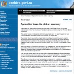 beehive.govt.nz - Opposition loses the plot on economy