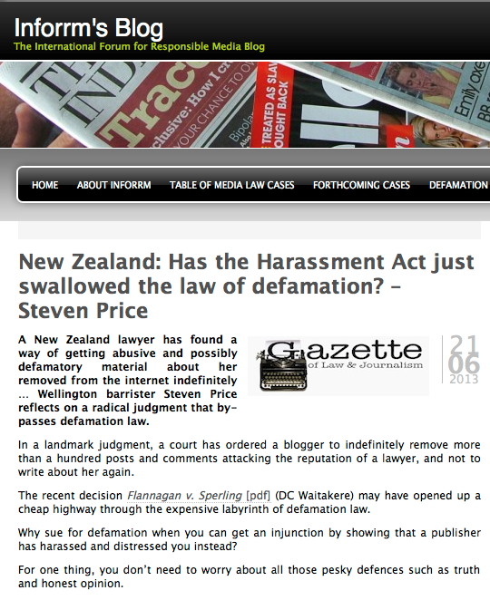 Has the Harassment Act just swallowed the law of defamation? – Steven Price