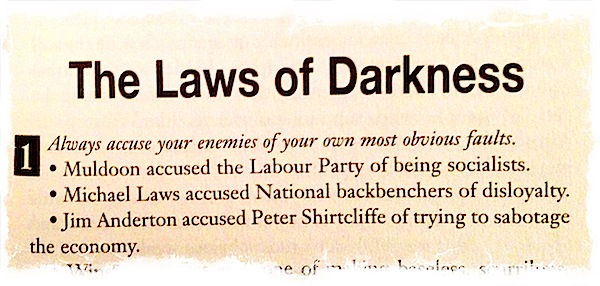 Laws of darkness