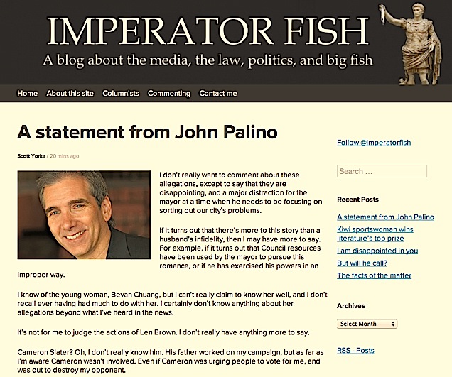 Click to read Scott Yorke's satiric 'Palino statement'.