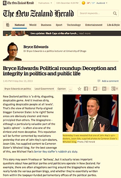 Bryce Edwards_ Political roundup_ Deception and integrity in politics and public life - National - NZ Herald News